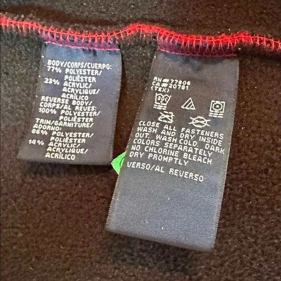 Tommy Hilfiger Fleeced Red & Black Plaid Jacket XL - Picture 12 of 14